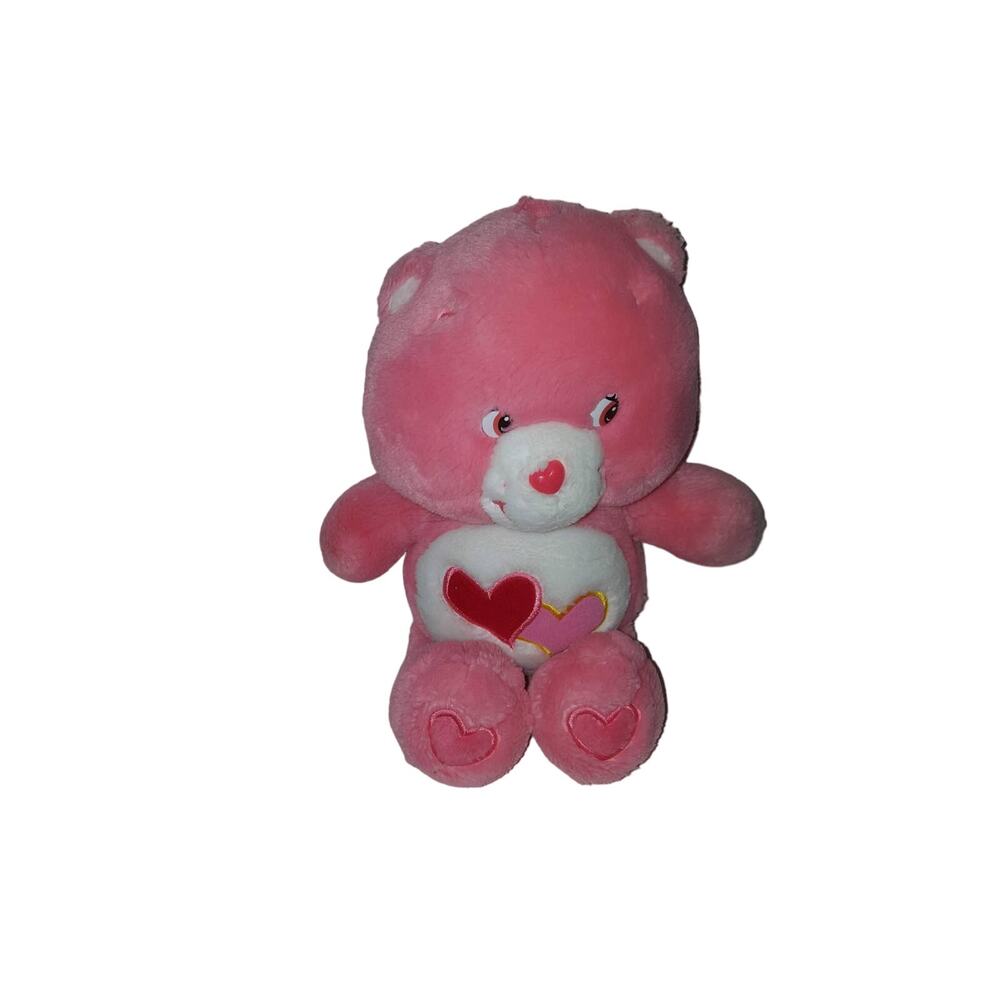Vintage 2002 13" Care Bears Pink Love A Lot Play Along TCFC Plush Stuffed Animal